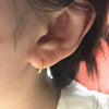 Petites boucles d&#39;oreilles Créoles Torsadées Or style minimaliste, Boucles d&#39;oreilles Mini Créole Huggie minuscules, cadeau pour elle