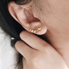 Boucles d&#39;oreilles Femme Grimpeur Etoile plaqué Or Simple style minimaliste, Bagues d&#39;Oreille Longue Ear-Cuff Délicat contours de lobes Or